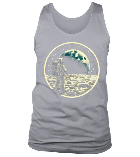 Retro astronaut watching stars space adventure 5 Tank Top Unisex