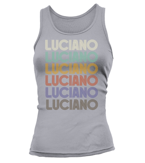 LUCIANO First Name Retro Pattern Vintage Stylet Tank top Woman