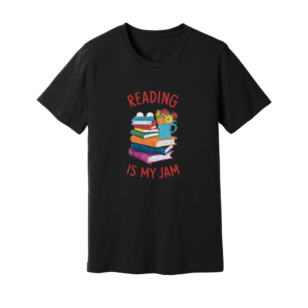 Reading is my jam Unisex Jersey Tee