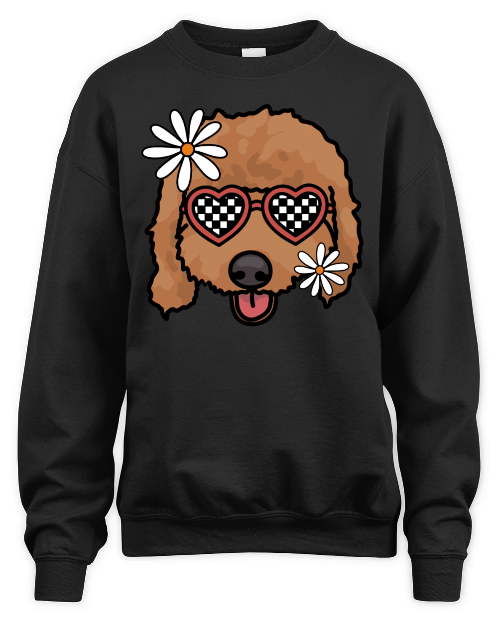 Doodle retro dog Unisex Premium Crewneck Sweatshirt