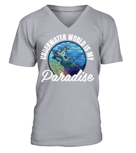 Underwater World Is My Paradise V-Neck T-shirt