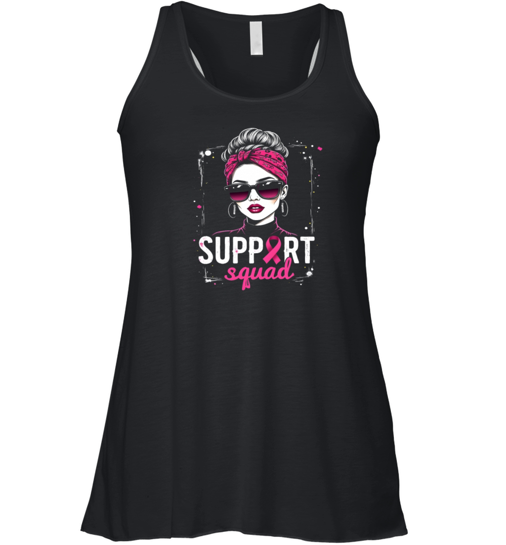 Breast Cancer Pink Awareness Design Women's Flowy Tank Top