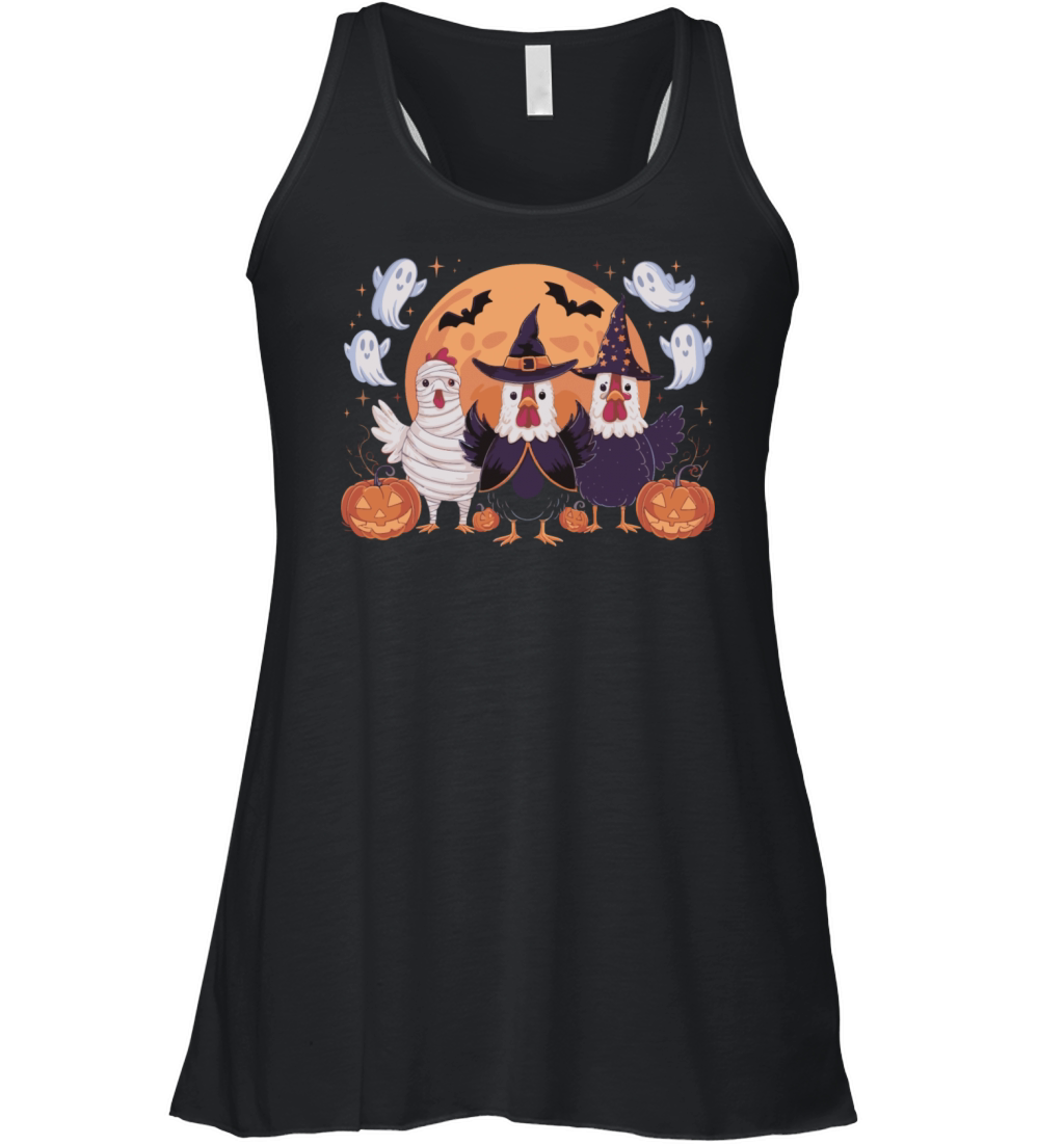 Chick or Treat Fall Halloween Boo Chick Or Treat Women's Flowy Tank Top