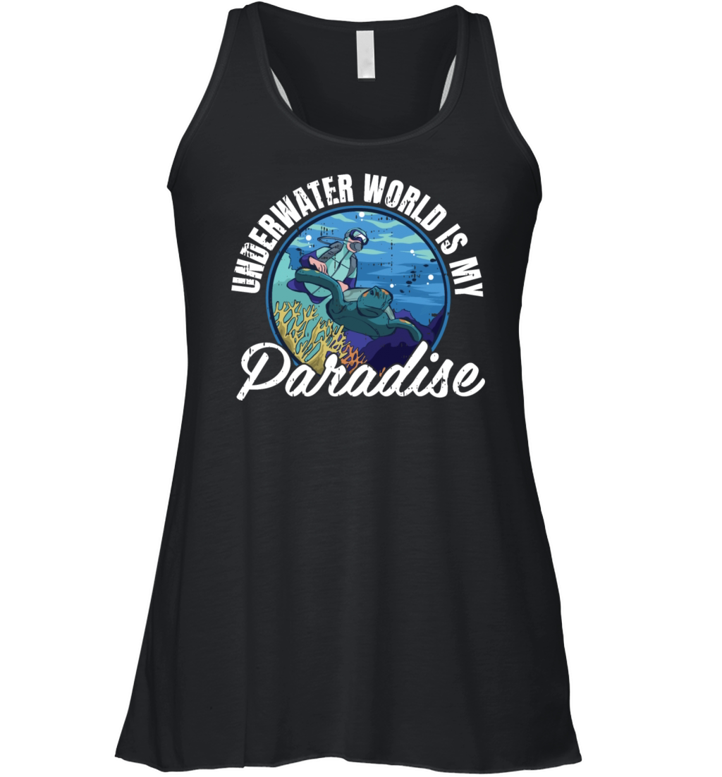 Underwater World Is My Paradise Women's Flowy Tank Top