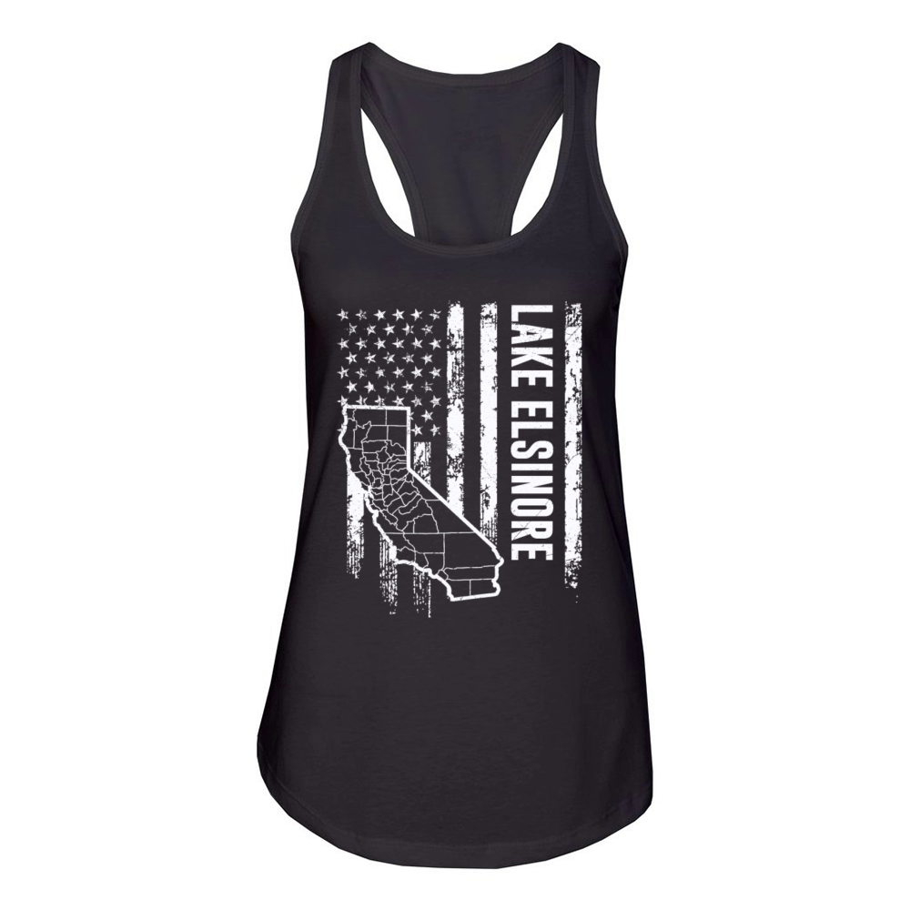 LAKE ELSINORE CALIFORNIA Nevada Vacation Women's Racerback Tank