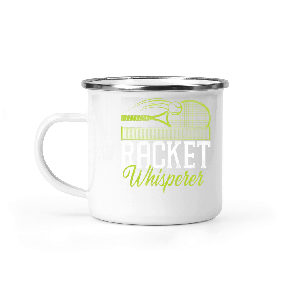 Funny Tennis Player Racket Pun Camping Mug