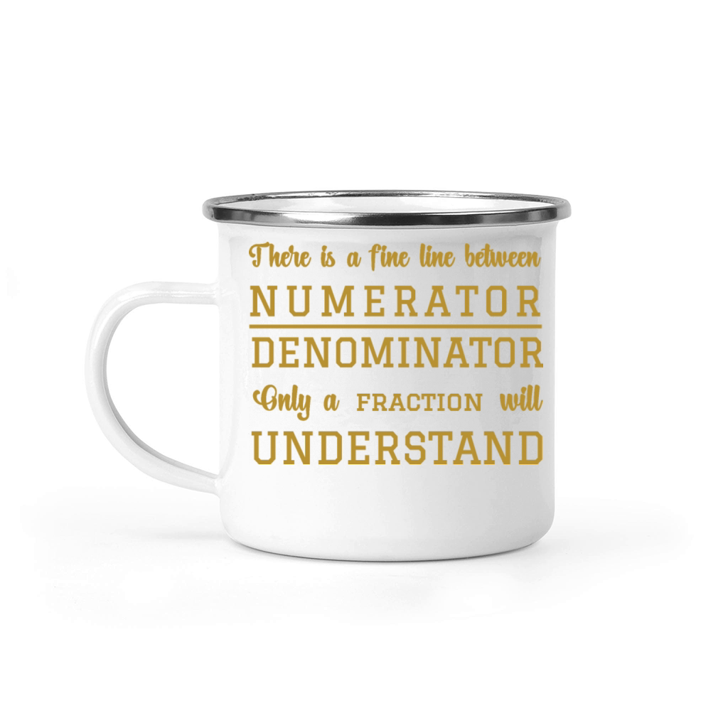 Numerator and denominator Camping Mug