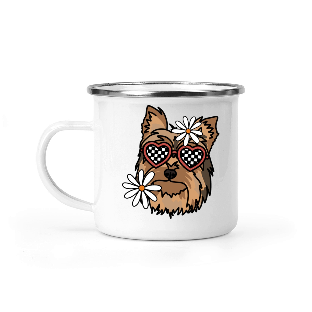 Yorkshire Terrier Retro Dog Camping Mug