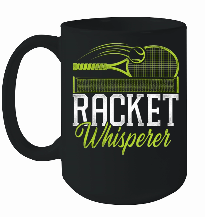 Funny Tennis Player Racket Pun Ceramic Mug