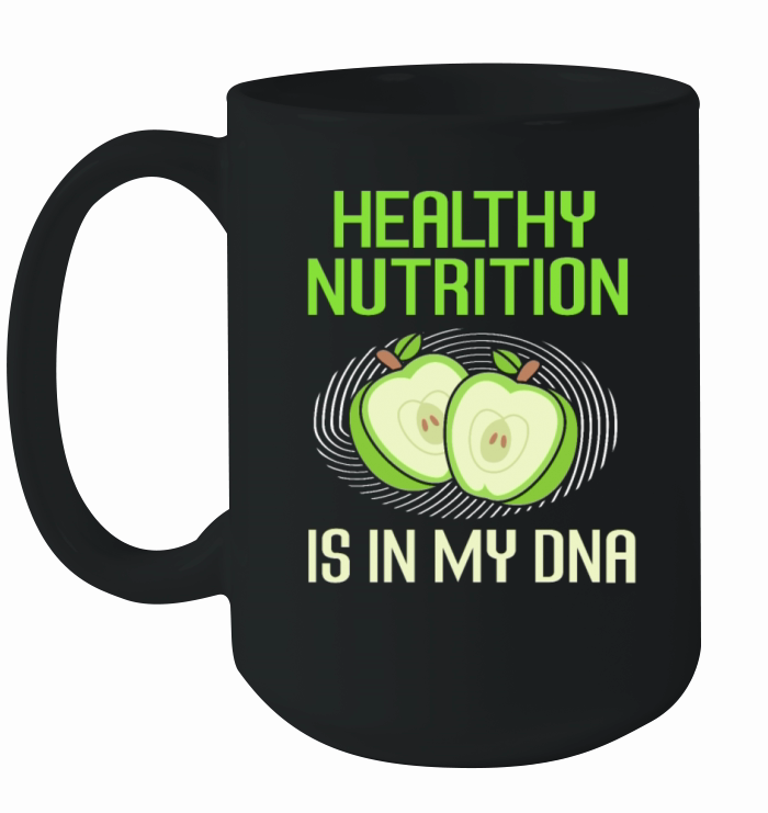 Healthy Nutrition Is In My DNA Funny Dietitian Ceramic Mug