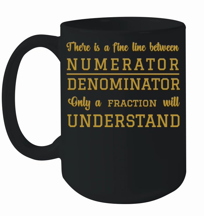 Numerator and denominator Ceramic Mug