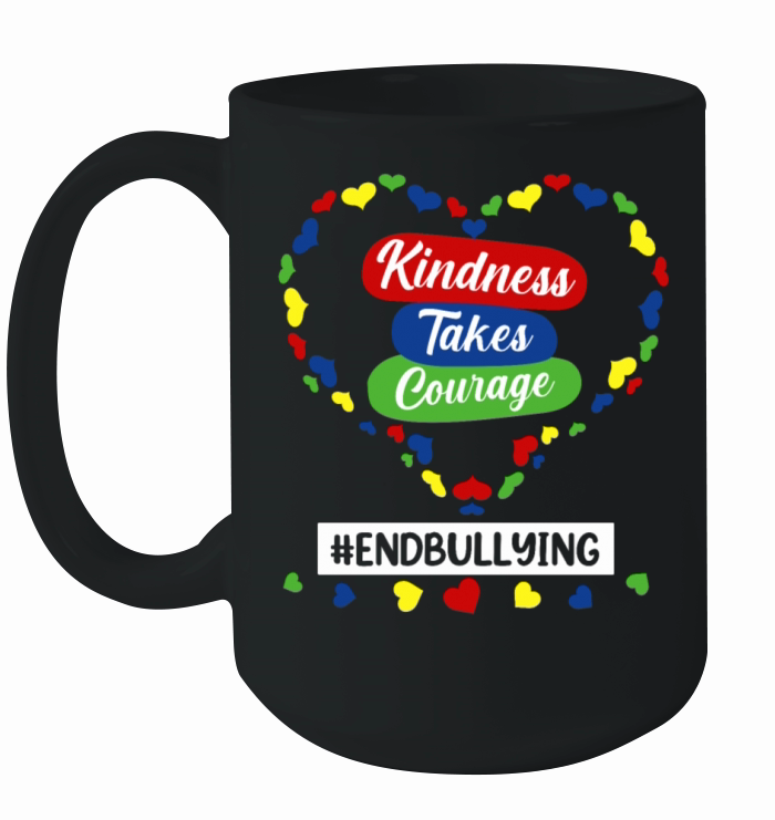 Unity Day Anti-bullying Kindness Takes Courage Ceramic Mug