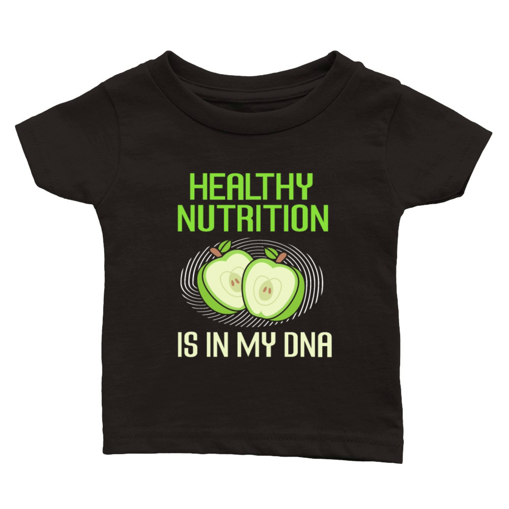 Healthy Nutrition Is In My DNA Funny Dietitian Classic Baby Crewneck T-shirt