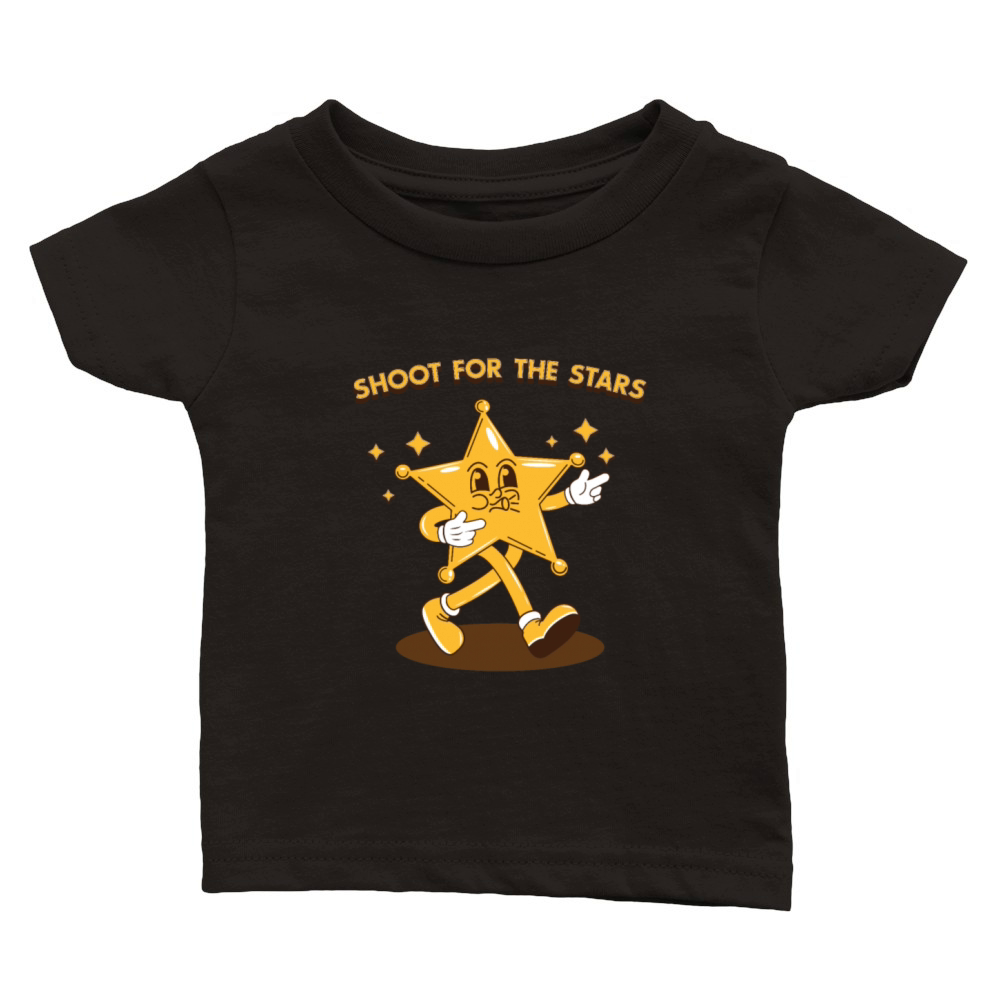 Shoot For The Stars - Humor Classic Baby Crewneck T-shirt