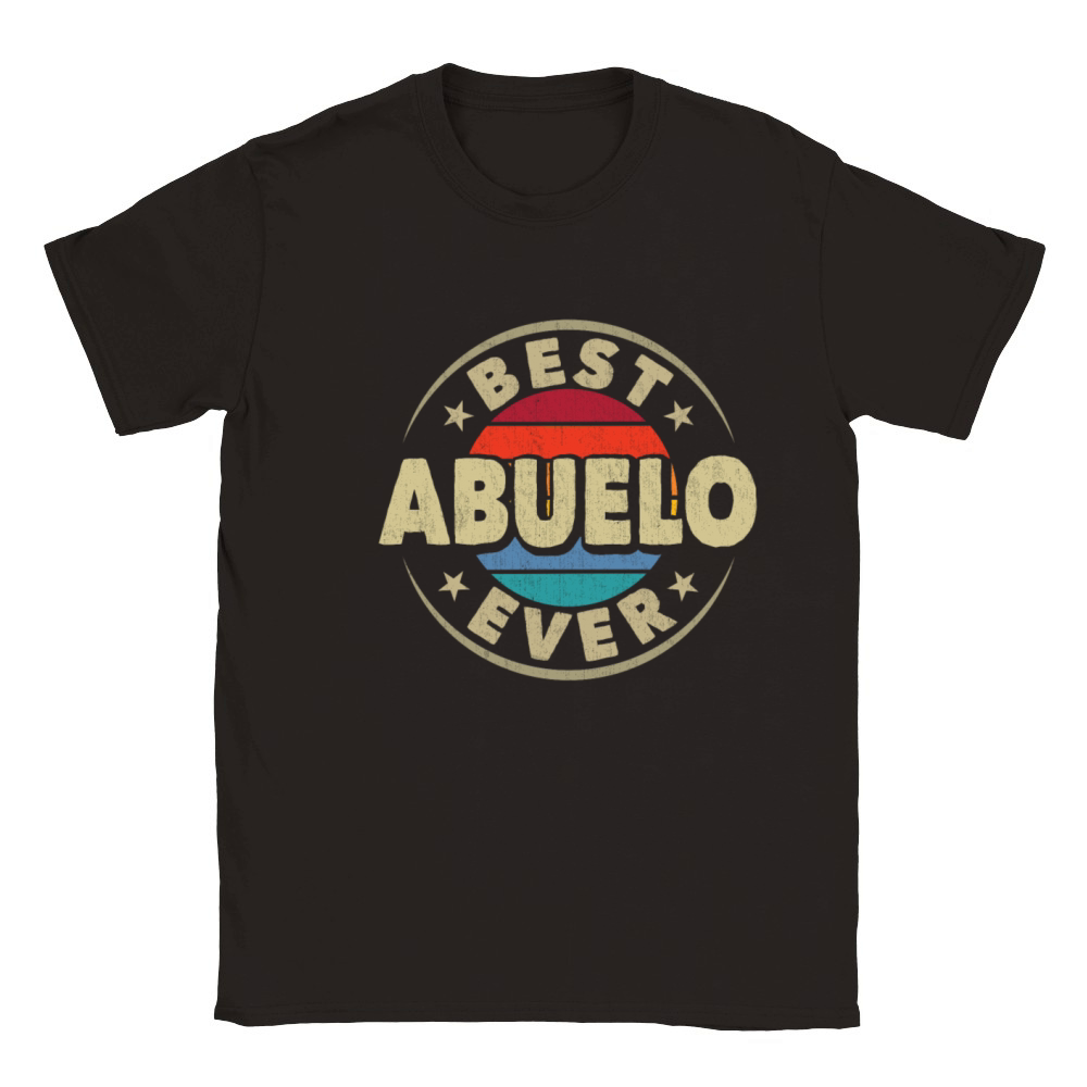 Best Abuelo Ever Retro Vintage Spanish Grandpa Classic Kids Crewneck T-shirt