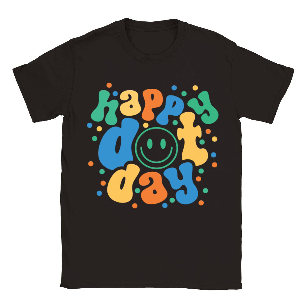 Happy Dot Day Classic Kids Crewneck T-shirt