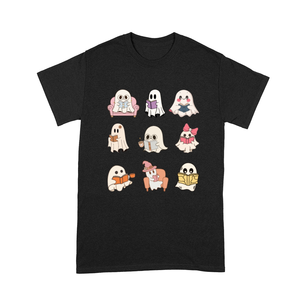 Ghost Reading Books Halloween Costume Comfort T-shirt