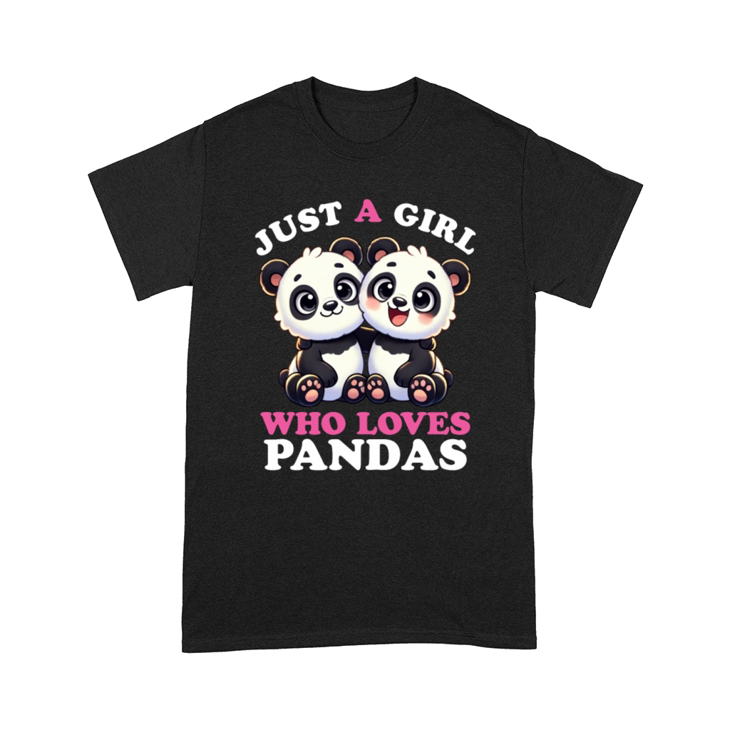 Just a Girl who Loves Pandas Women Panda Bear Comfort T-shirt