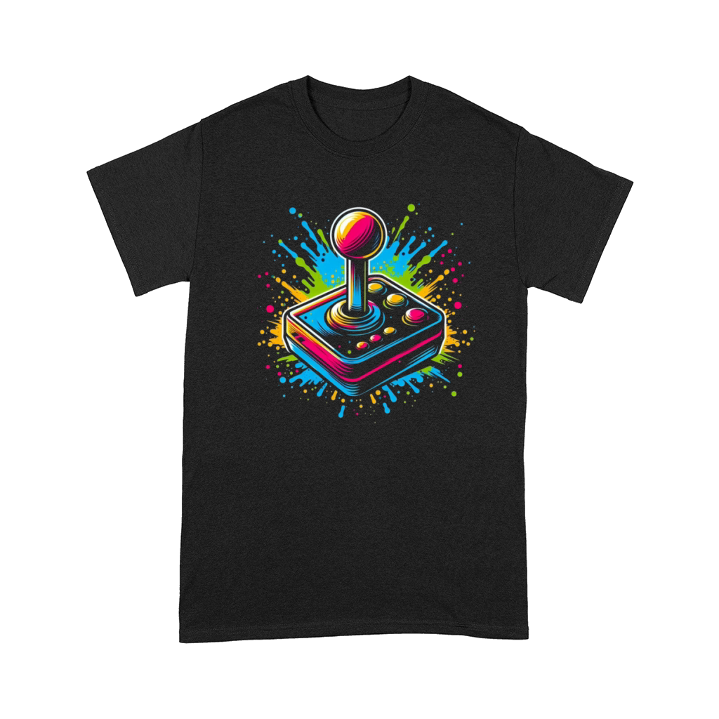 Retro Joystick Splash Vintage Gaming Design 2 Comfort T-shirt
