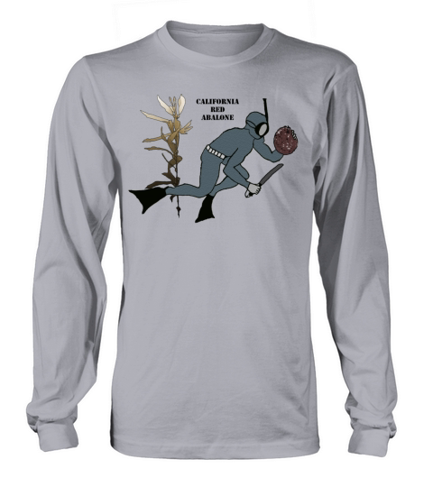 Vintage Freediving Diver with Abalone and Kelp URM Long sleeved Unisex