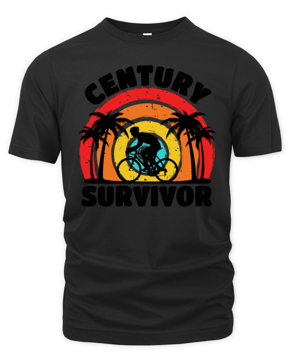 Century Survivor 100 Mile Bicycle Road Cycling Organic Unisex T-shirt