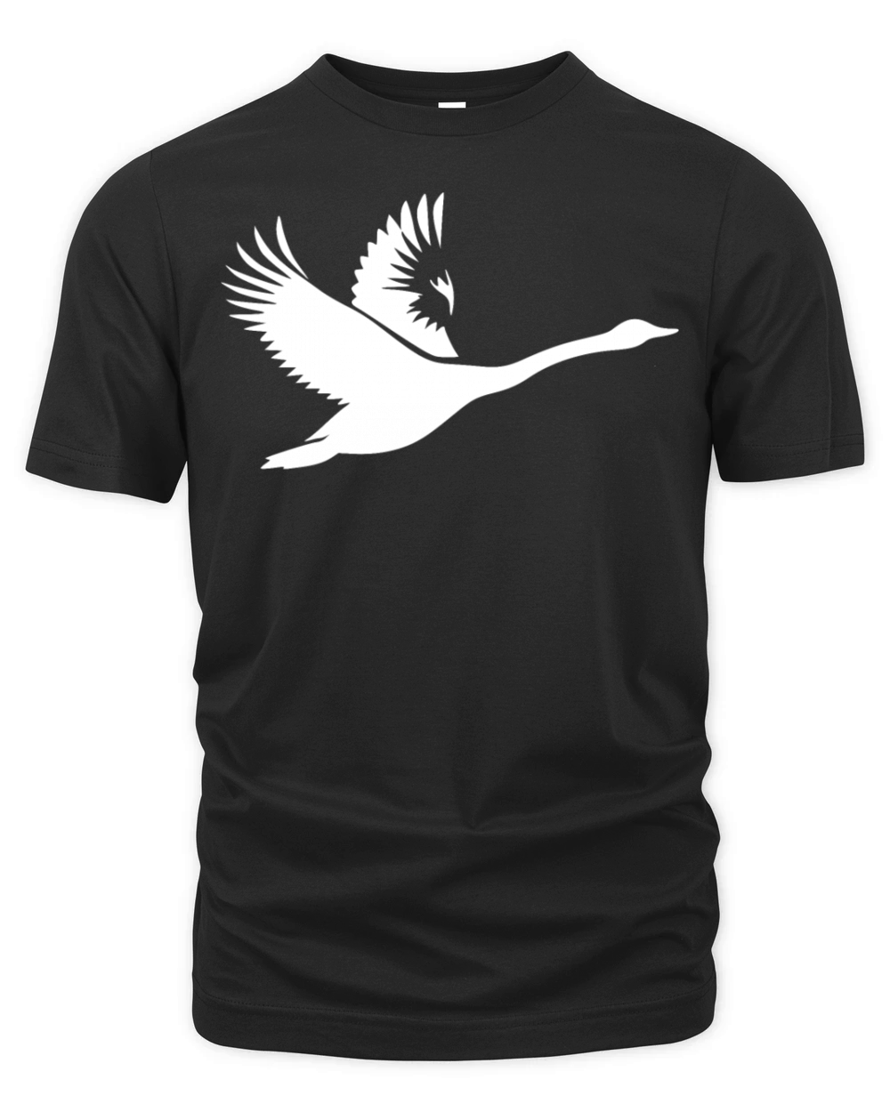 Elegant Flying Mute Swan Organic Unisex T-shirt