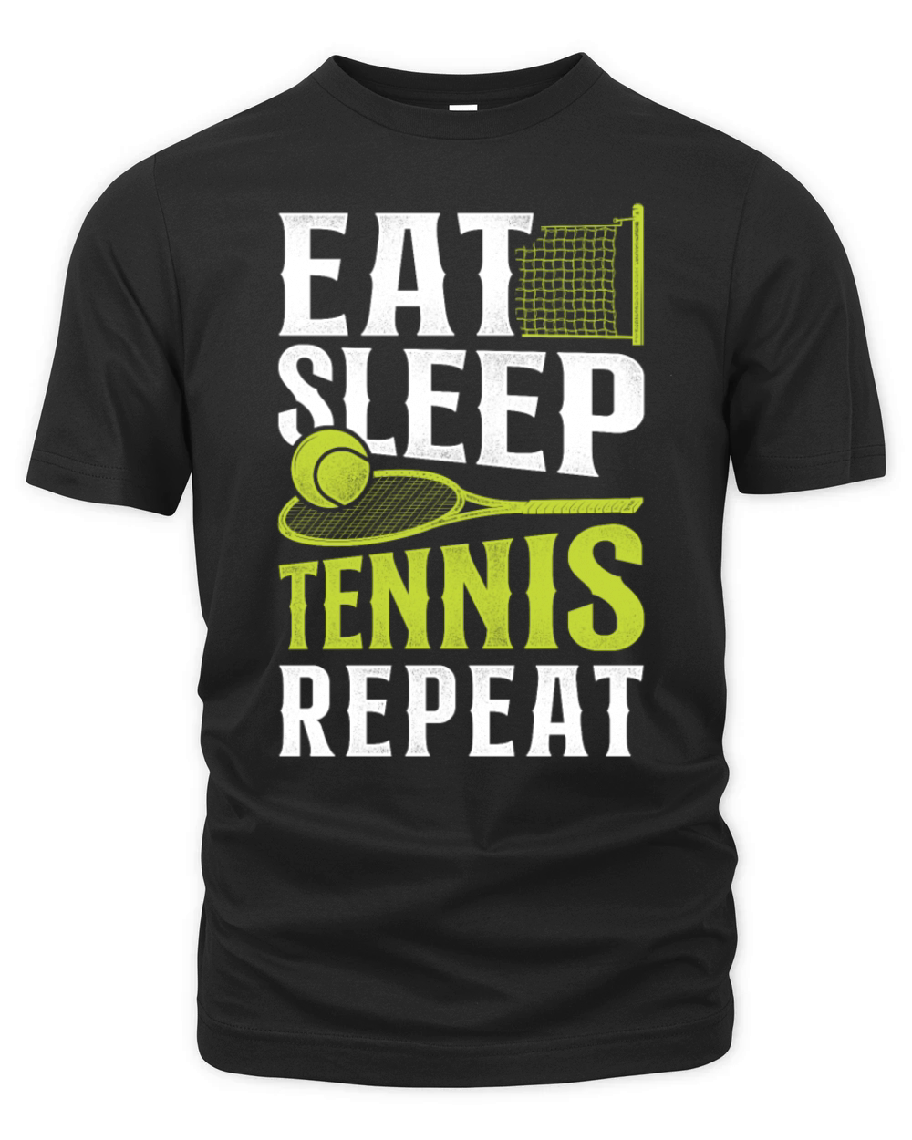 Funny Tennis Player Racket Eat Organic Unisex T-shirt