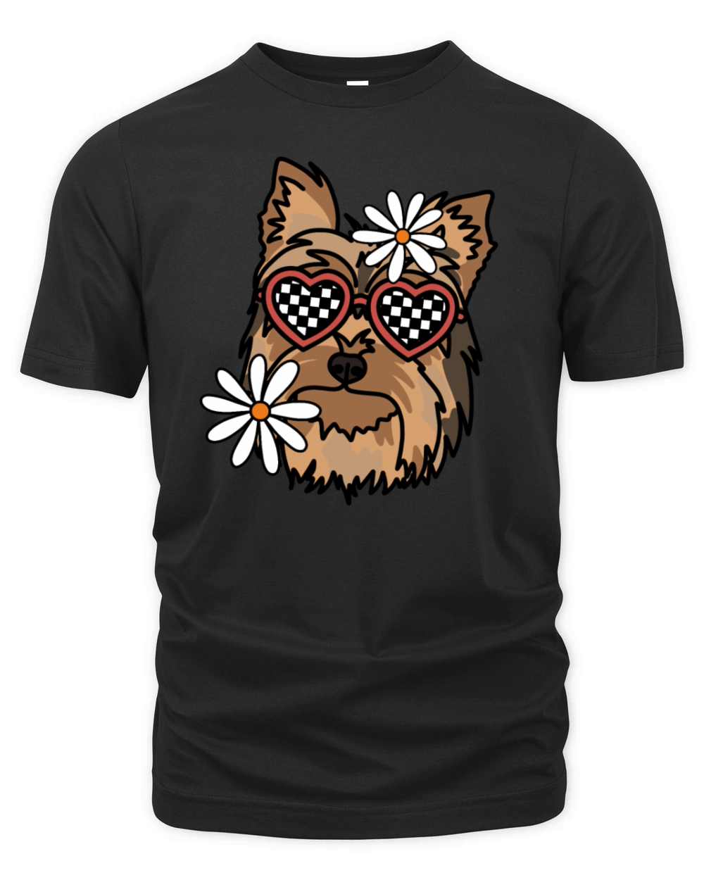 Yorkshire Terrier Retro Dog Organic Unisex T-shirt