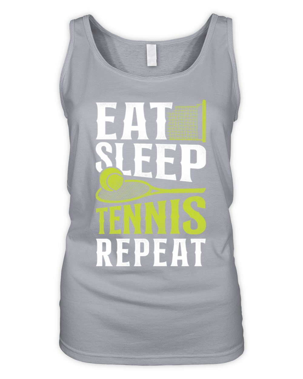 Funny Tennis Player Racket Eat Organic Women's Tank Top