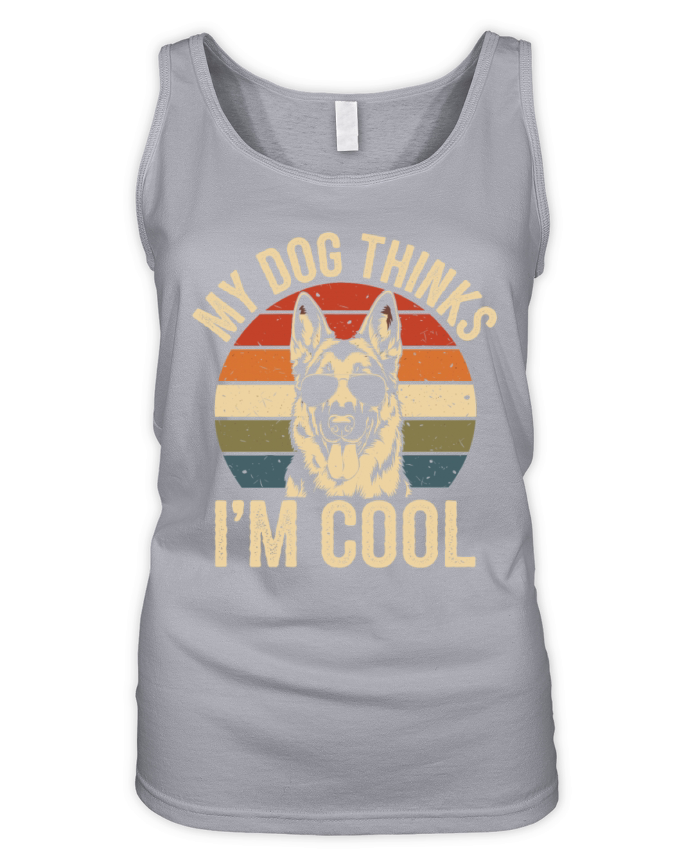 German Shepherd My Dog Thinks Im Cool Organic Women's Tank Top