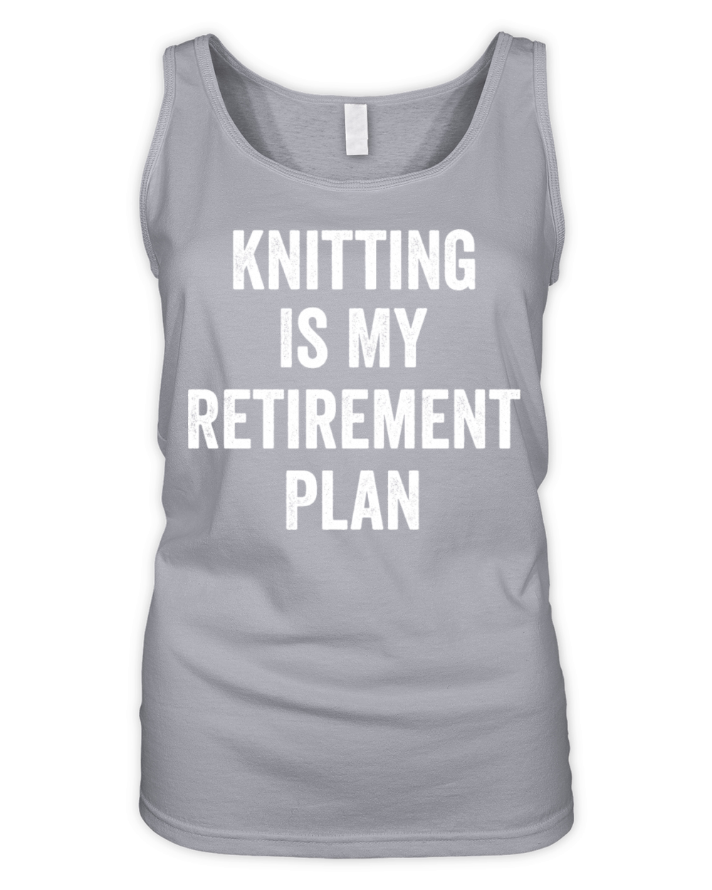 Knitting Is My Retirement Plan Vintage Organic Women's Tank Top