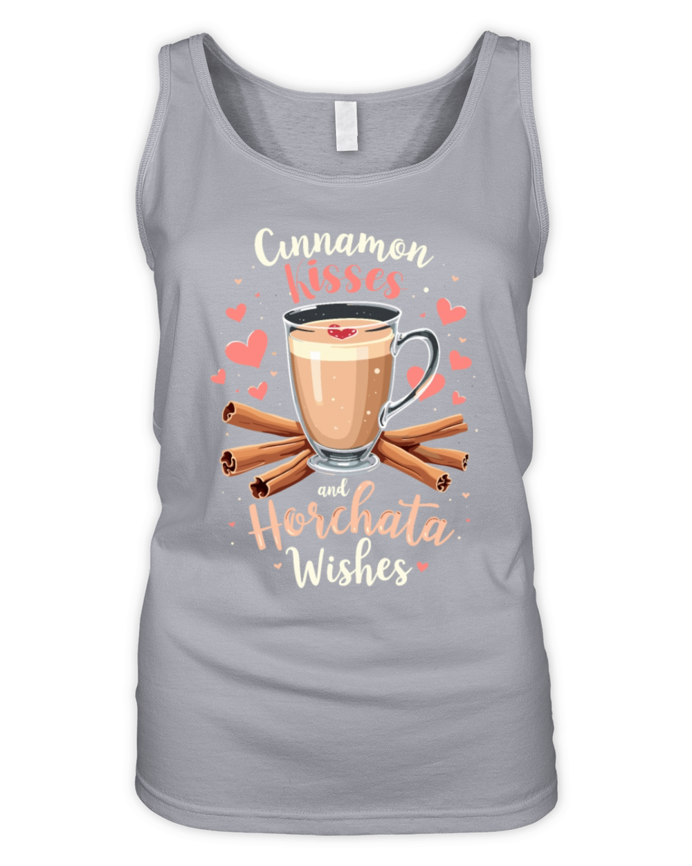 Vintage Retro Style Horchata Mexican Drink Summer Organic Women's Tank Top