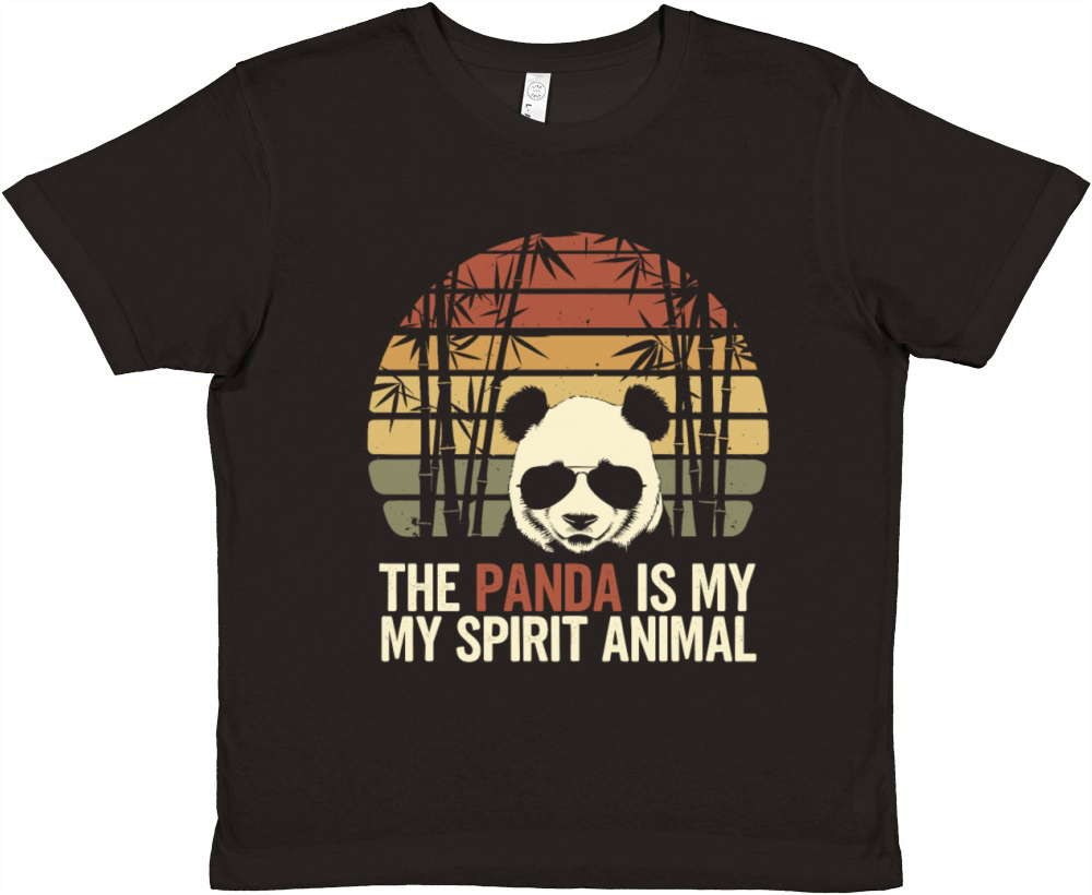 The Panda Is My Spirit Animal Premium Kids Crewneck T-shirt
