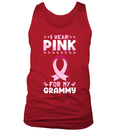 I Wear Pink For My Grammy Breast Cancer Tank Top Unisex