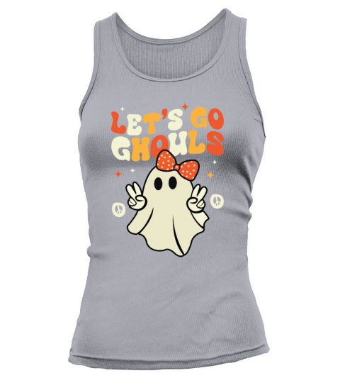 Halloween Lets Go Ghouls Ghost Retro Costume Tank top Woman