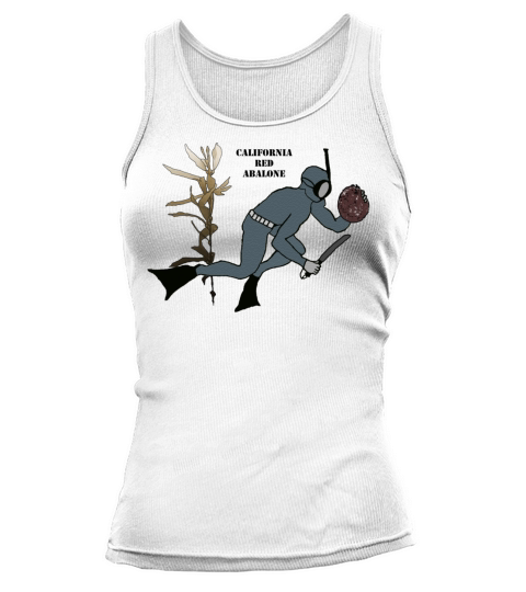 Vintage Freediving Diver with Abalone and Kelp URM Tank top Woman