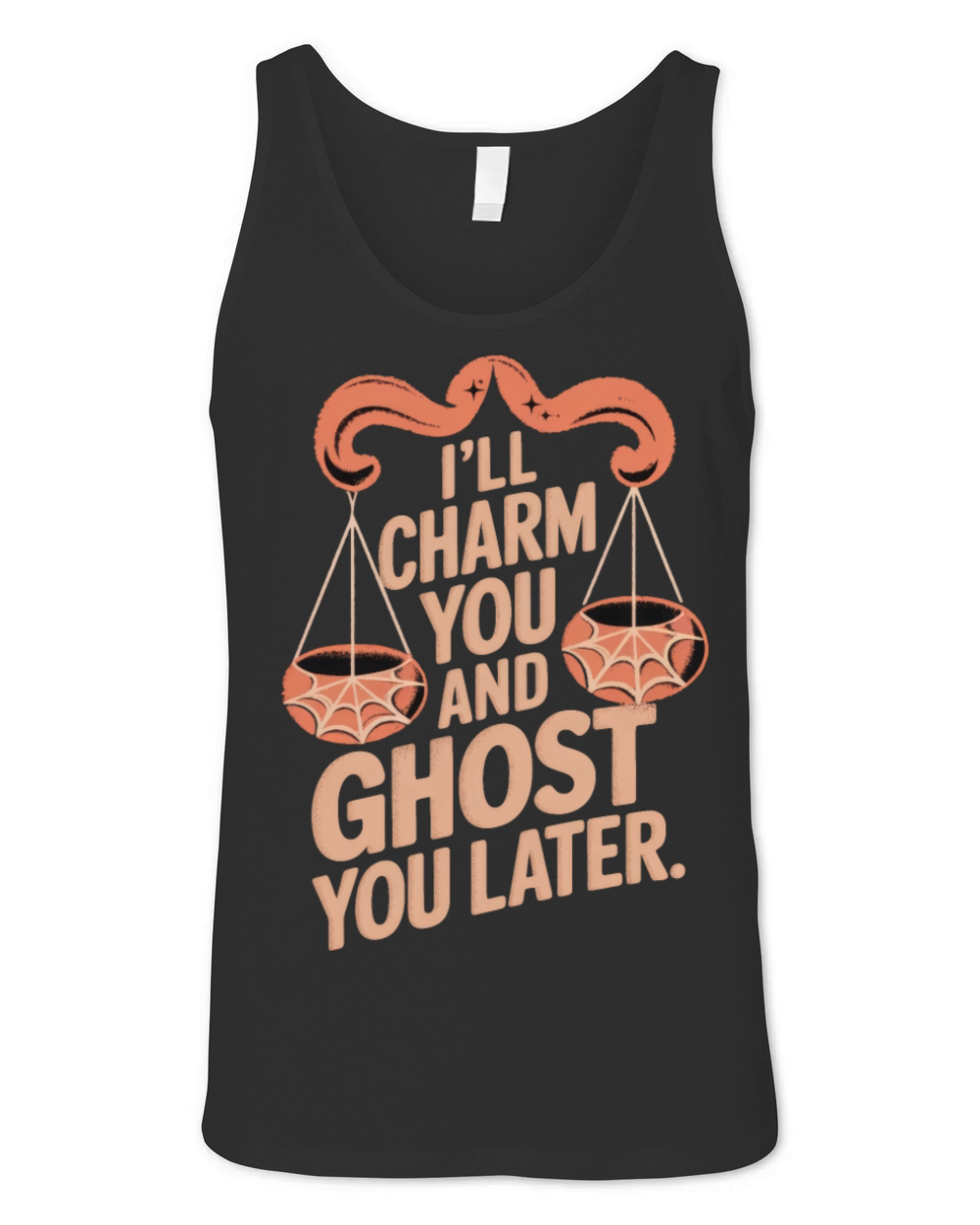 Funny Libra Halloween Quote Unisex Jersey Tank