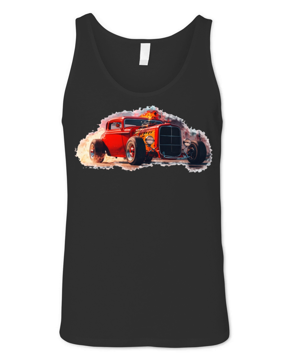 Hot Rod Fire Unisex Jersey Tank