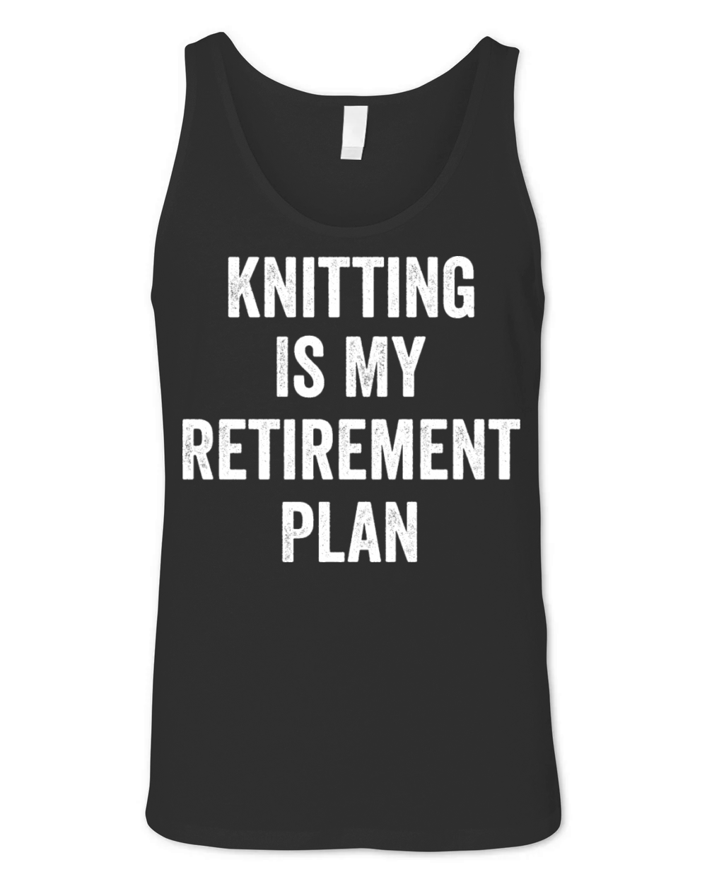 Knitting Is My Retirement Plan Vintage Unisex Jersey Tank