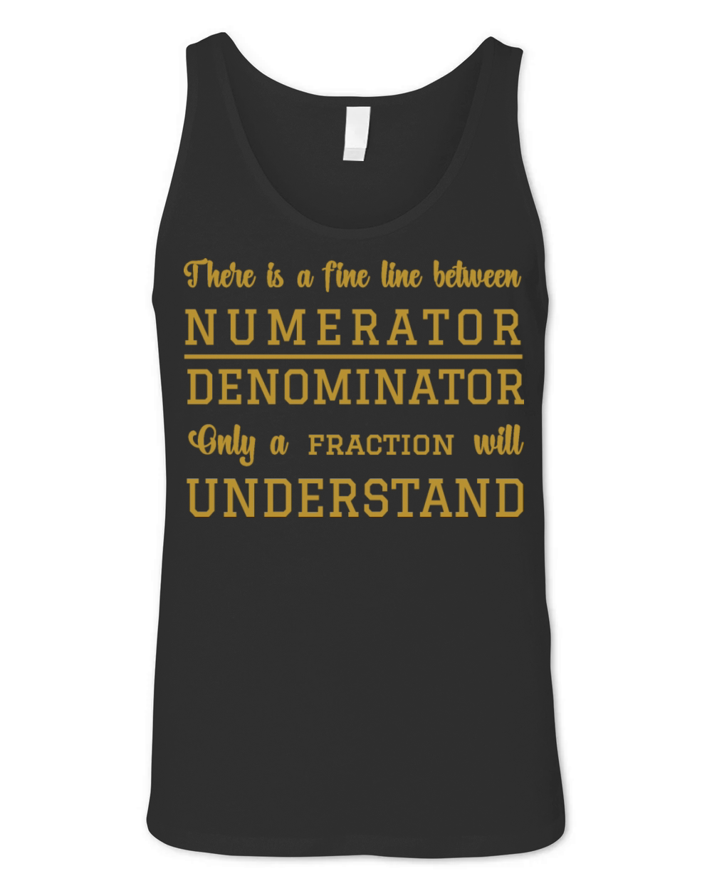 Numerator and denominator Unisex Jersey Tank