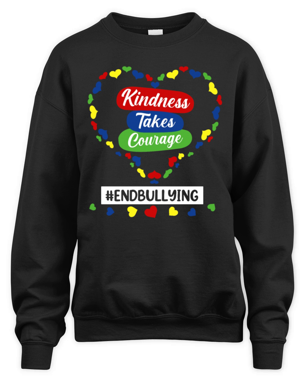 Unity Day Anti-bullying Kindness Takes Courage Unisex Premium Crewneck Sweatshirt