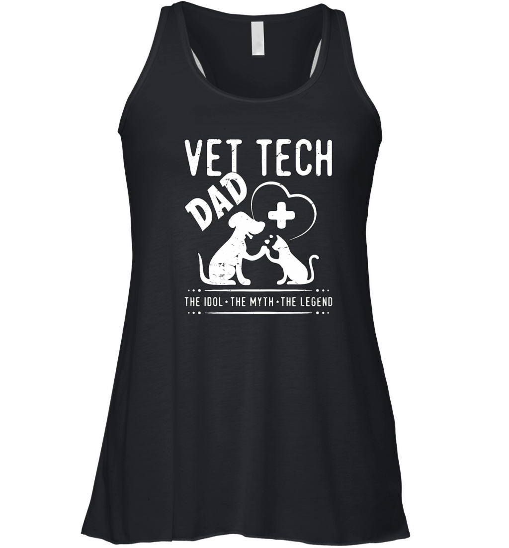 Vet Tech Dad The Idol The Myth The Veterinarian Women's Flowy Tank Top