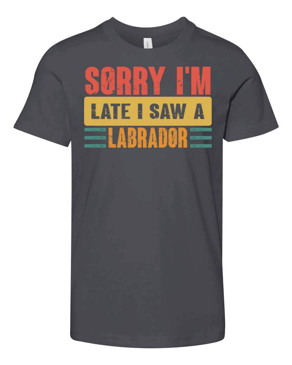 Sorry I m Late I Saw A Labrador Youth Unisex Jersey Tee
