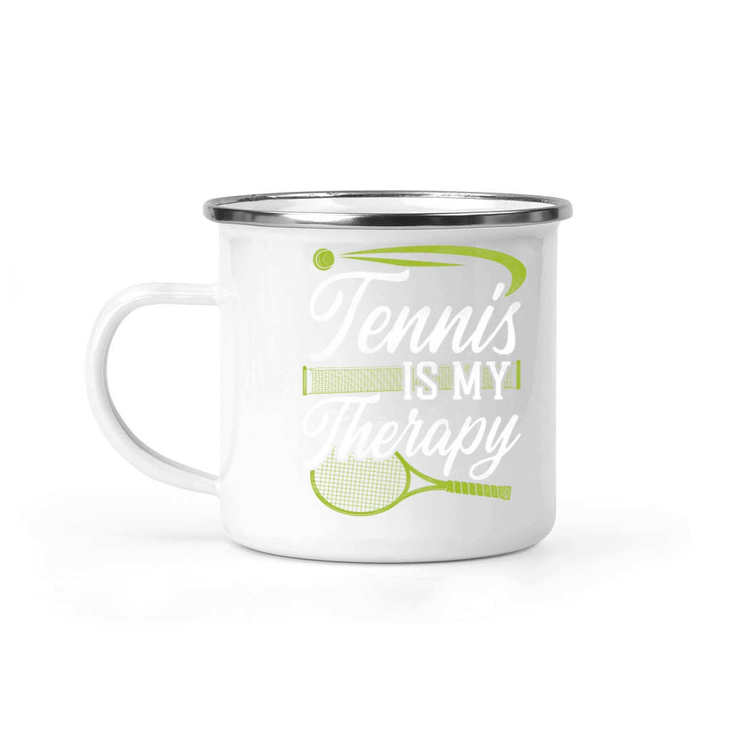Funny Tennis Player Racket Tennis Camping Mug