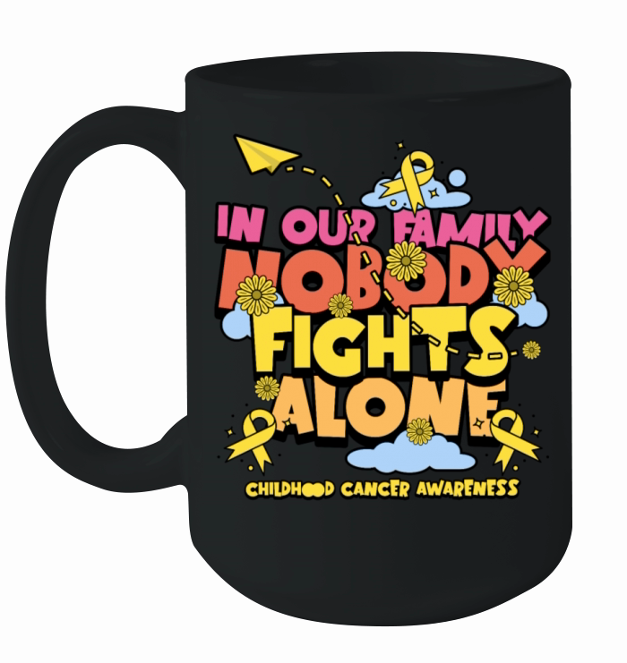 Childhood Cancer Awareness Family Support Quote Ceramic Mug