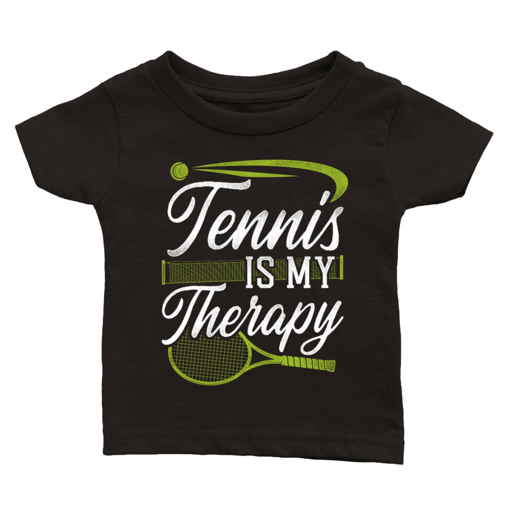 Funny Tennis Player Racket Tennis Classic Baby Crewneck T-shirt