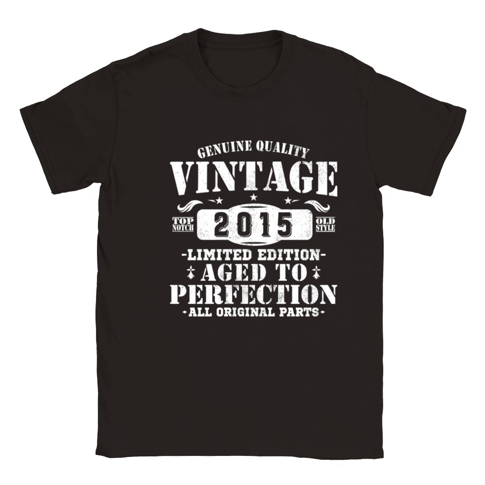 10 Years 2015 Vintage Birthday Gift Classic Kids Crewneck T-shirt