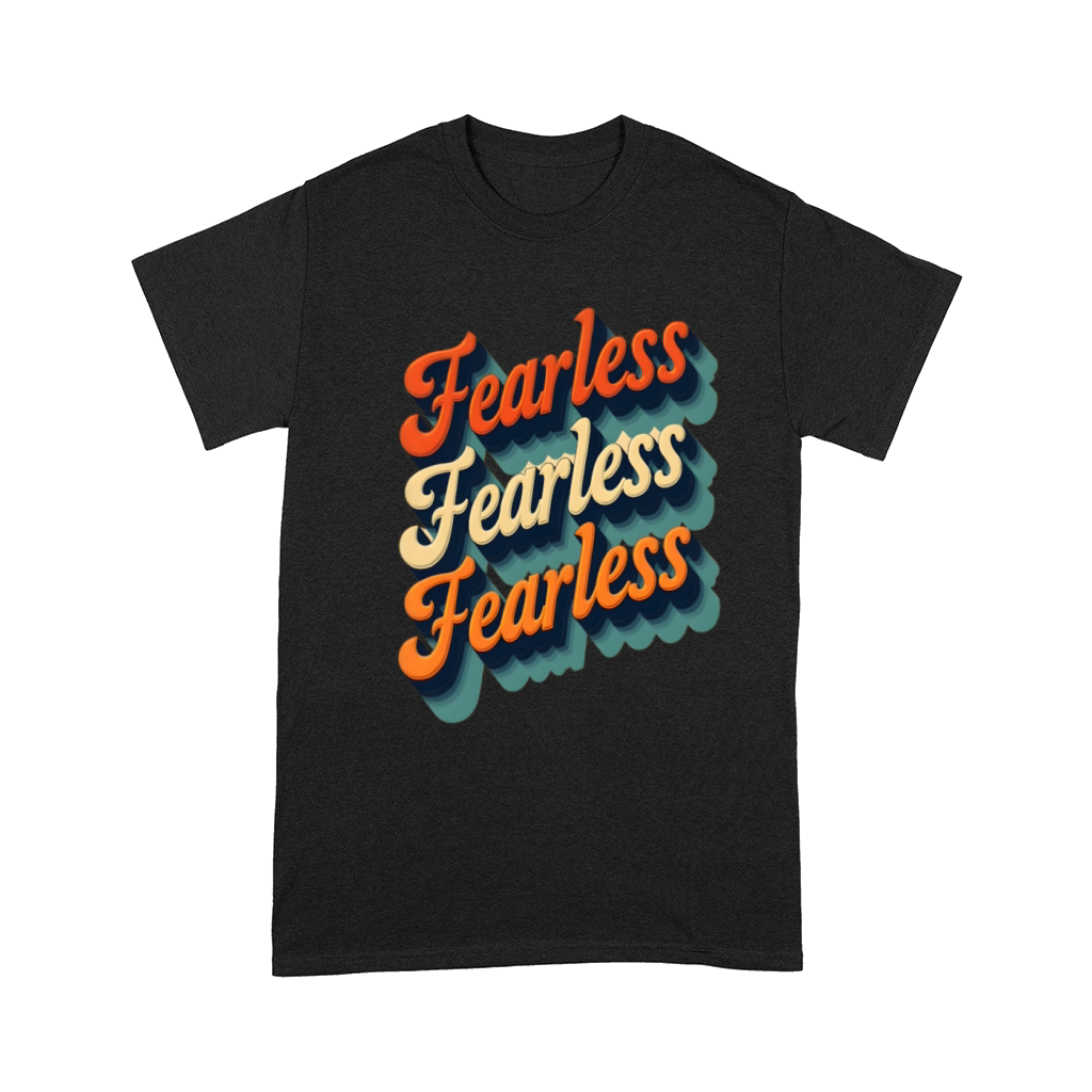 Fearless Retro Vintage Typography Comfort T-shirt