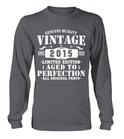10 Years 2015 Vintage Birthday Gift Long sleeved Unisex