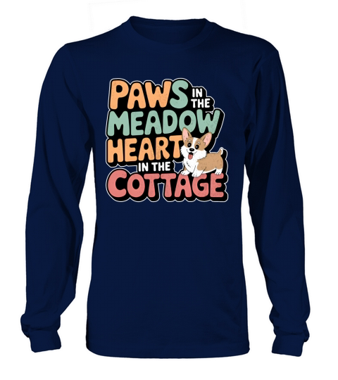 Cottagecore Corgi Long sleeved Unisex